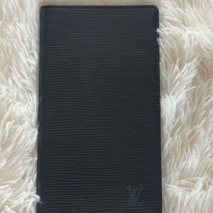 LOUIS VUITTON Brazza EPI Black Leather‎ Long Wallet in Great Condition